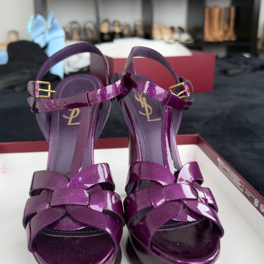 YSL Tribute Sandals Size 38 - Picture 6 of 12